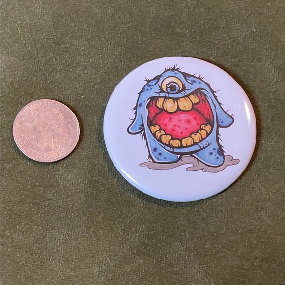 NEW Original Art - Mr. BBS - Monster Button Magnet - Picture 5 of 5